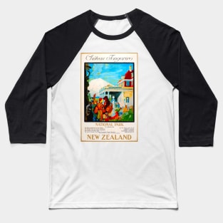 Vintage Travel - New Zealand Baseball T-Shirt